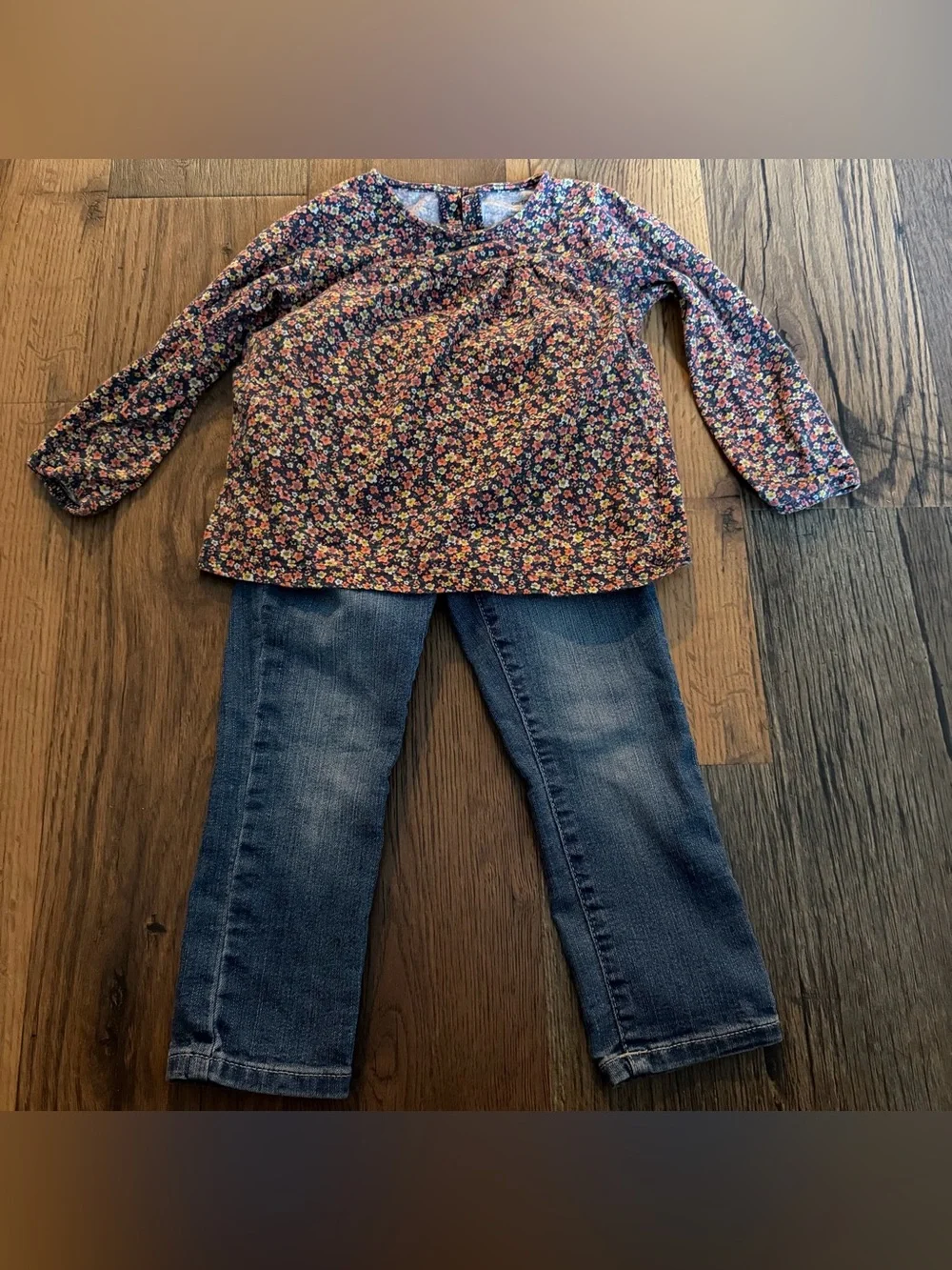 The Children's Place Jeans & Carter’s Floral Top